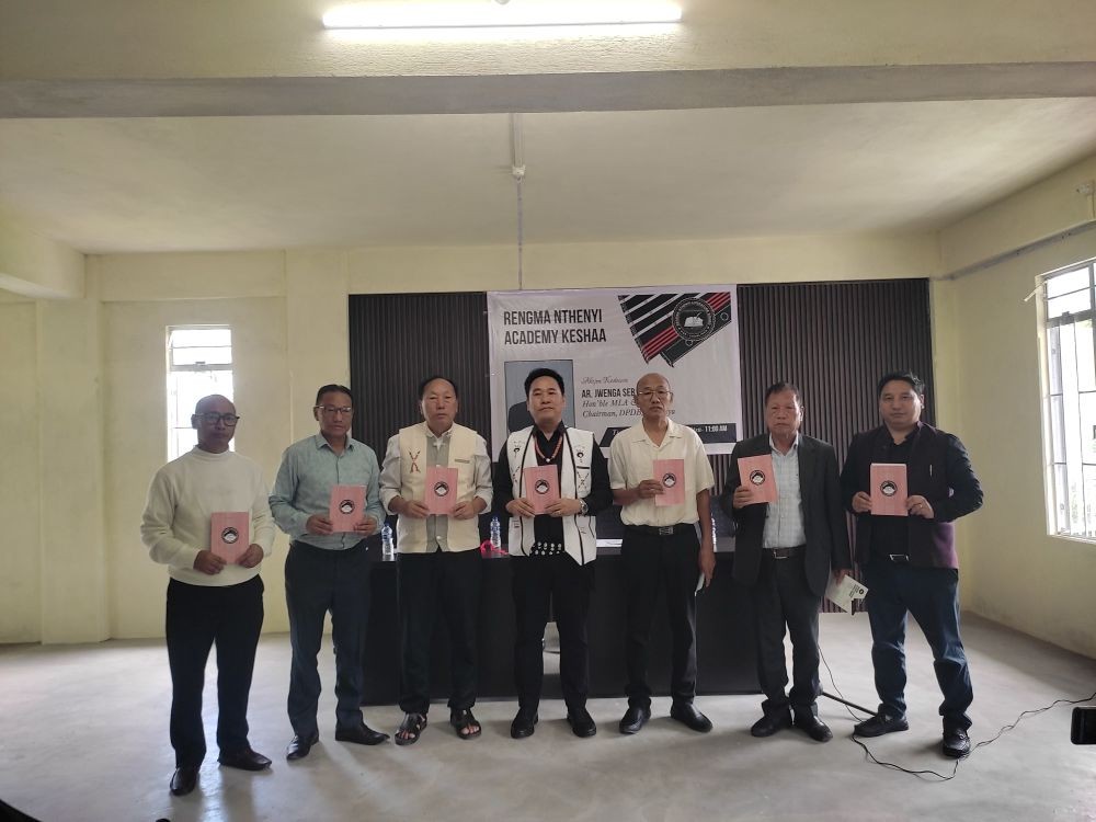 Ar Jwenga Seb and others during the launch of the Rengma Nthenyi Academy on August 25 in Chunlikha.